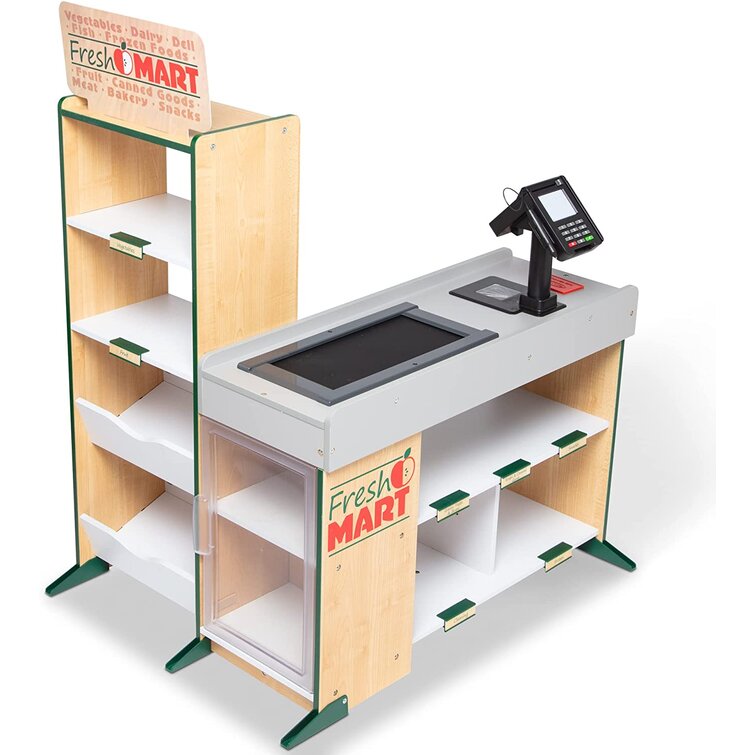 Wooden fresh online mart grocery store